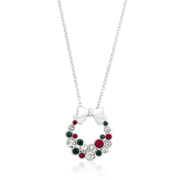Holiday Wreath Necklace