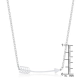 Bria Stainless Steel Arrow Necklace
