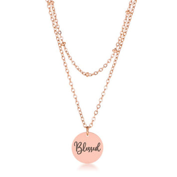 Delicate Rose Gold Plated 