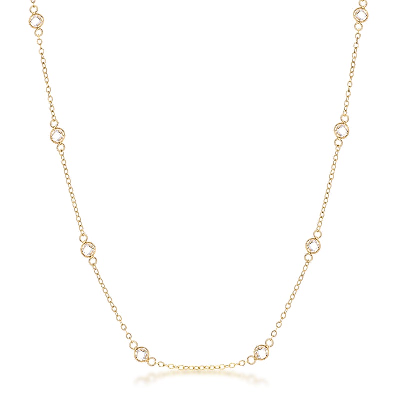 16" & 20" Gold Plated Bezel Necklace