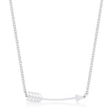 Bria Stainless Steel Arrow Necklace