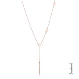 Stainless Steel Rose Goldtone LOVE Necklace