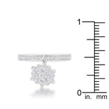 Snowflake Rhodium Holiday Ring